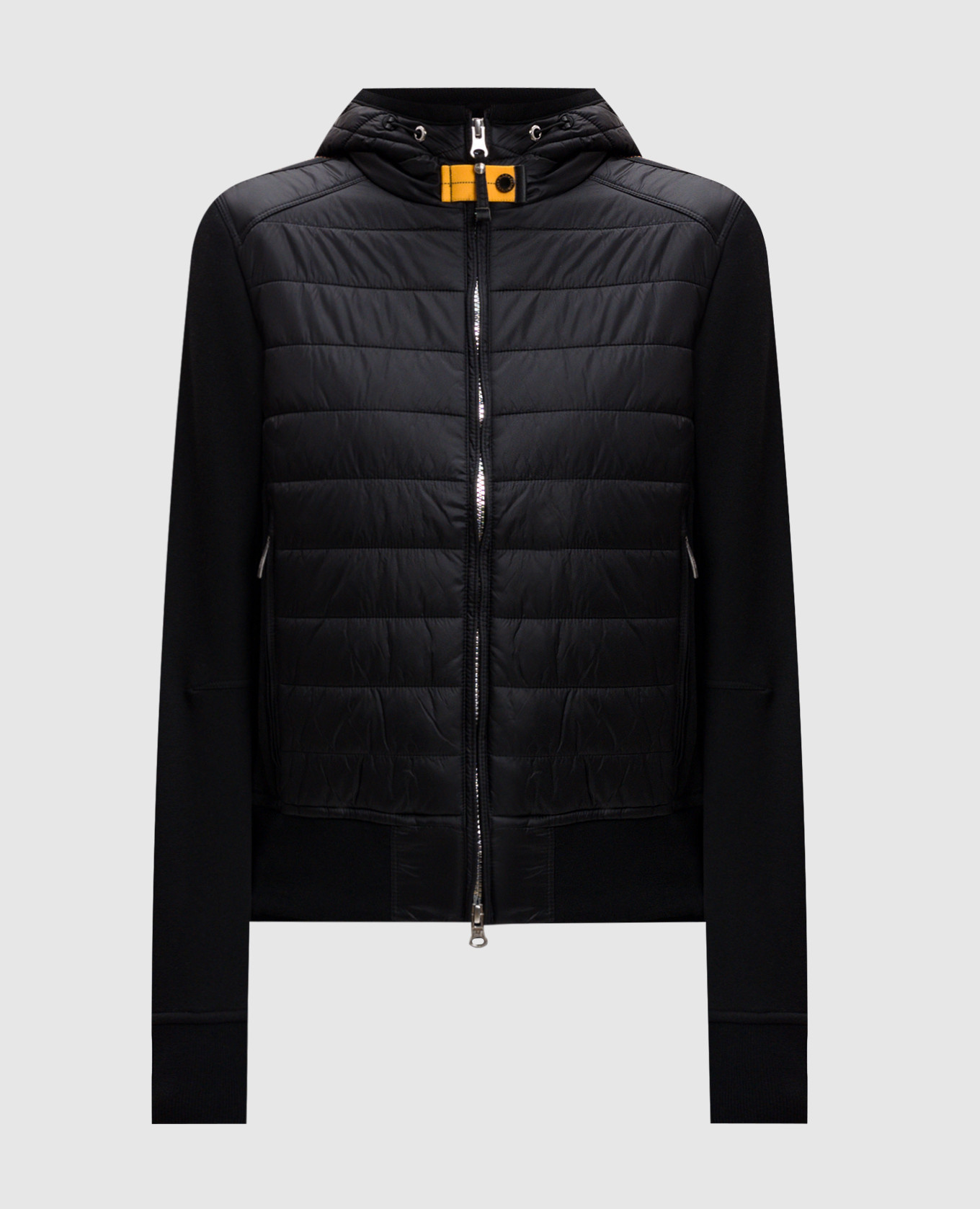 

Black quilted jacket with logo patch Parajumpers