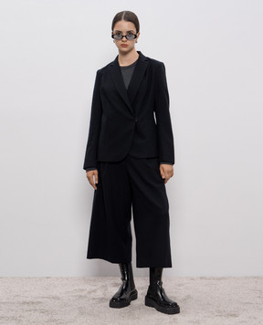 Intoca Black wool culottes 252SAXTRS1004