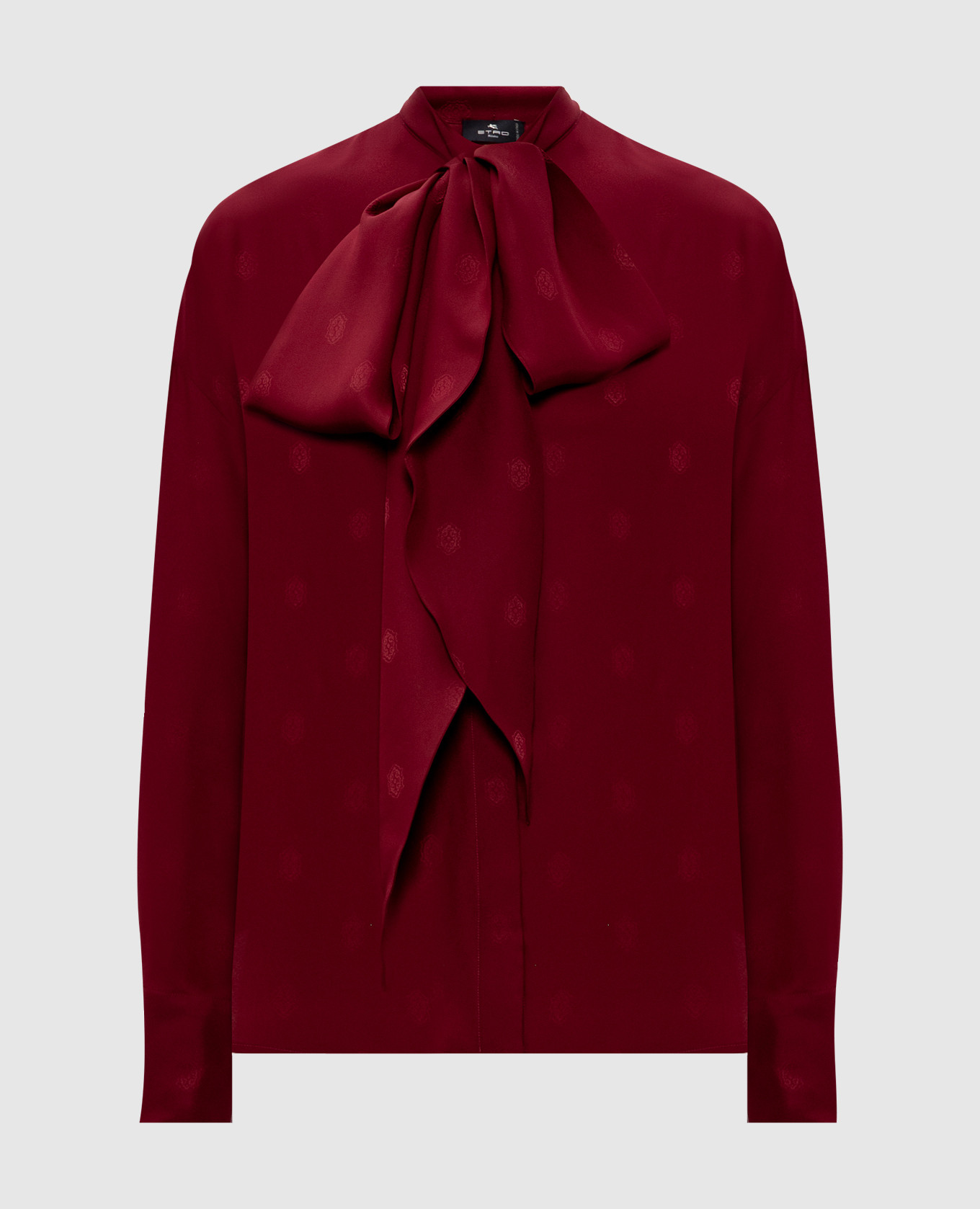 

Burgundy patterned silk blouse Etro