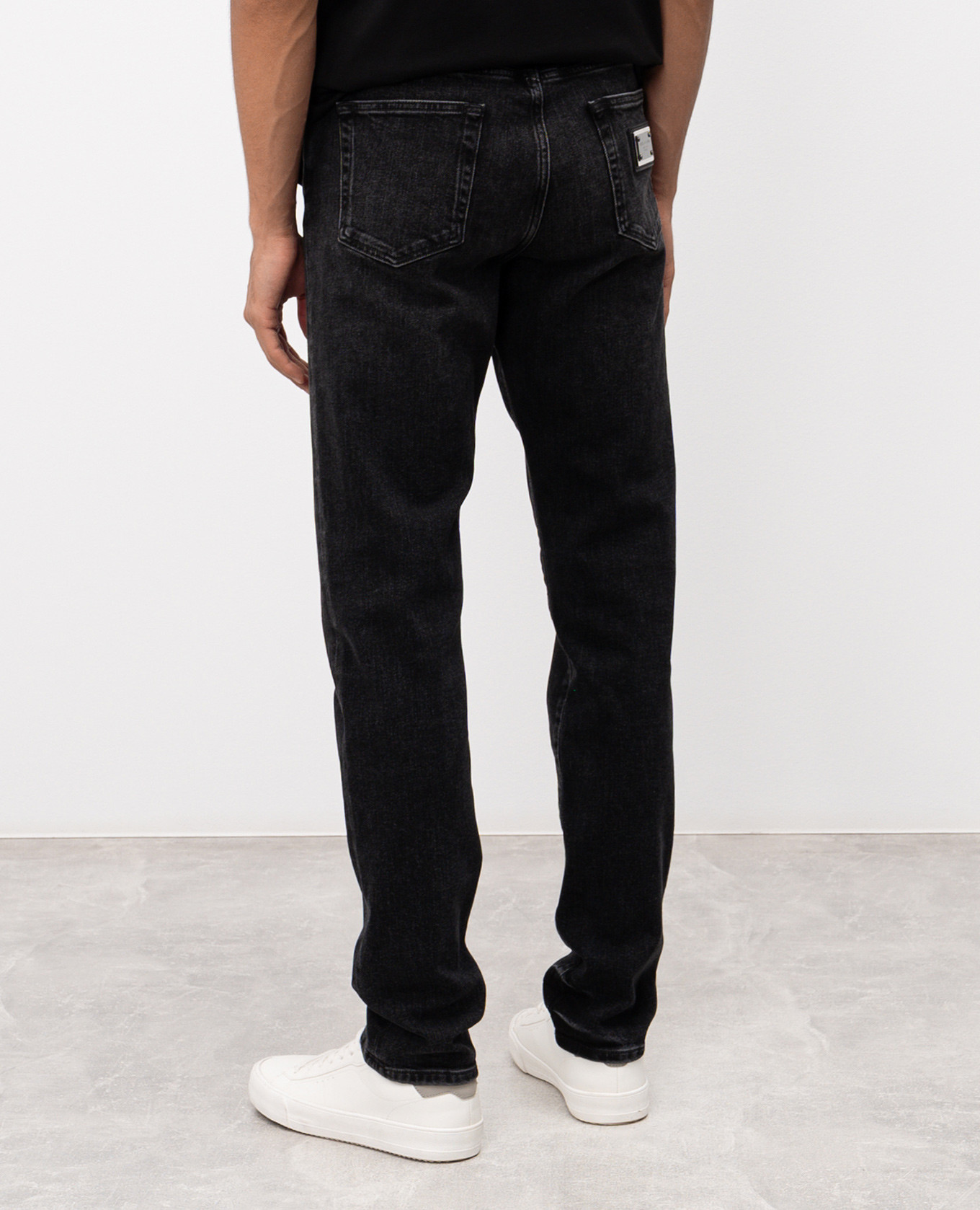 

Black jeans with logo patch Dolce&Gabbana