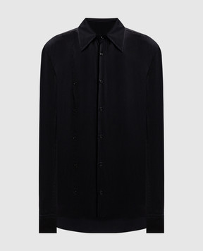 Ann Demeulemeester Carole black silk blouse B0012437FA134