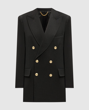 Victoria Beckham Black double-breasted jacket with wool 1324WJK005568A