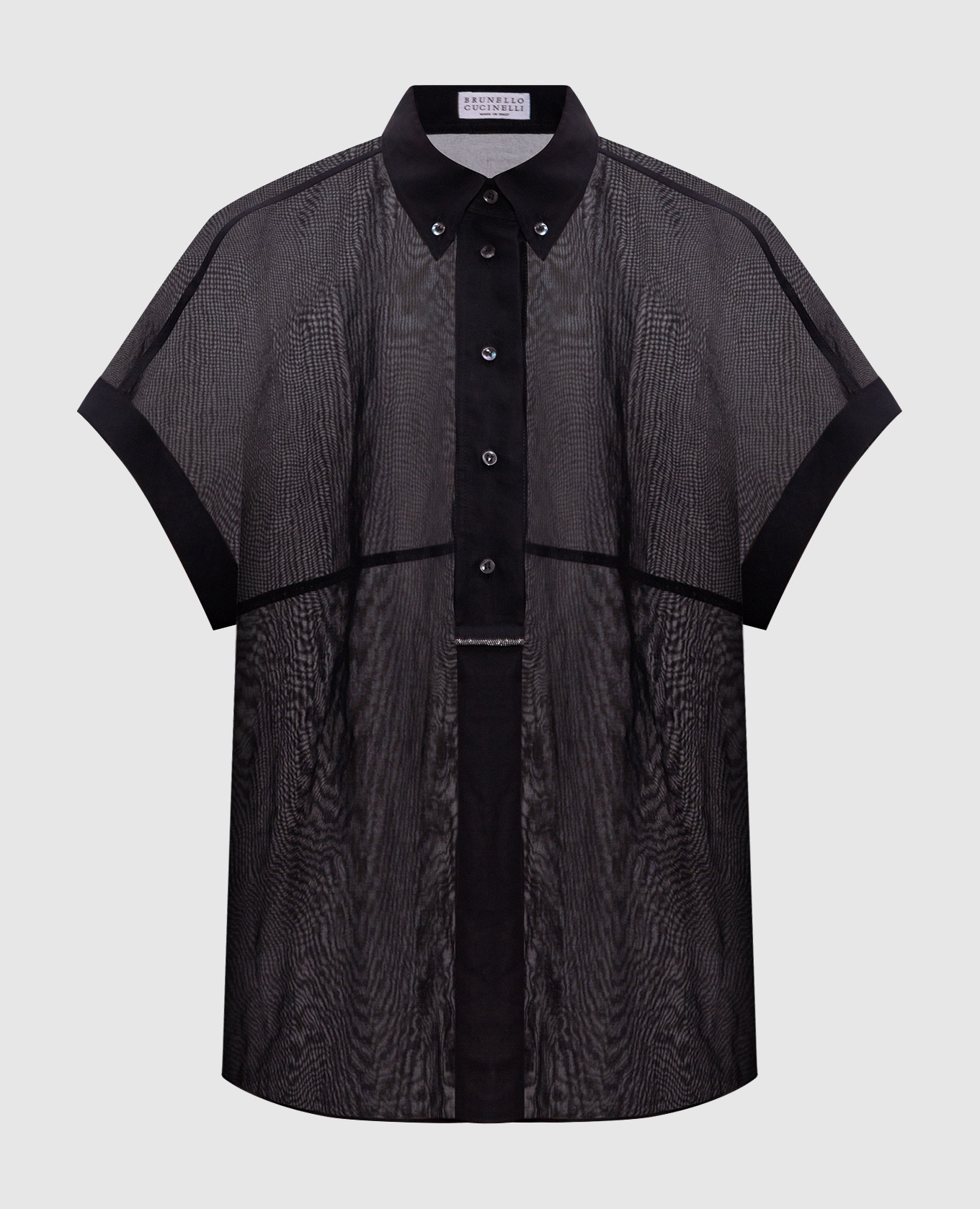 

Black blouse with monil chain Brunello Cucinelli