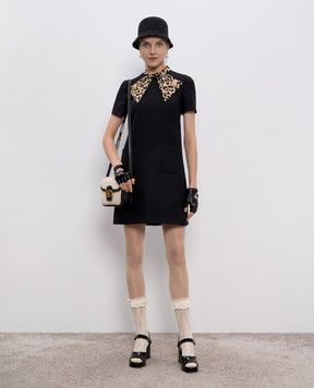 Valentino Black wool and silk mini dress 7B3VAFH51CF