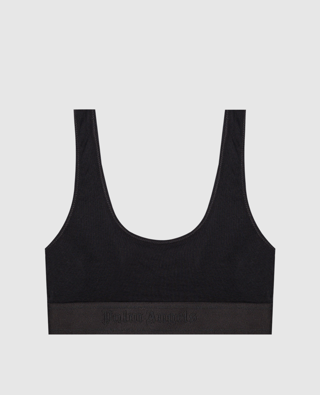 

Black top with logo pattern Palm Angels