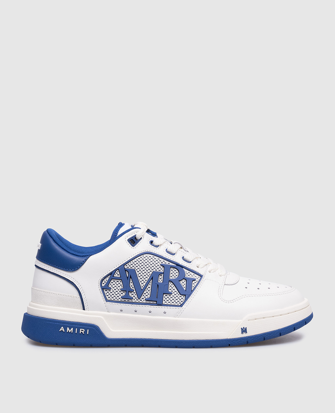 AMIRI White leather sneakers with logo