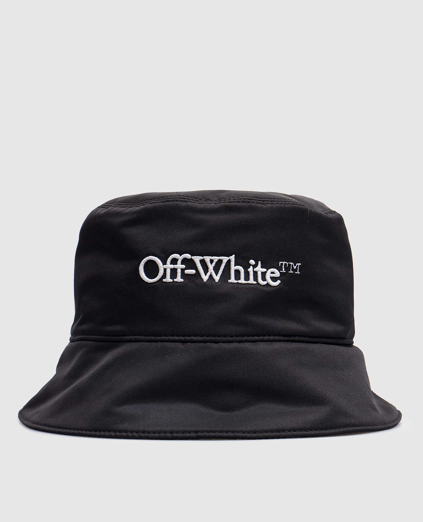 Black Panama hat with logo Off-White