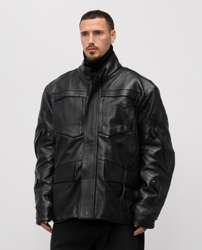 Vetements Set of black leather jacket and quilted jacket UH76LJ750BC