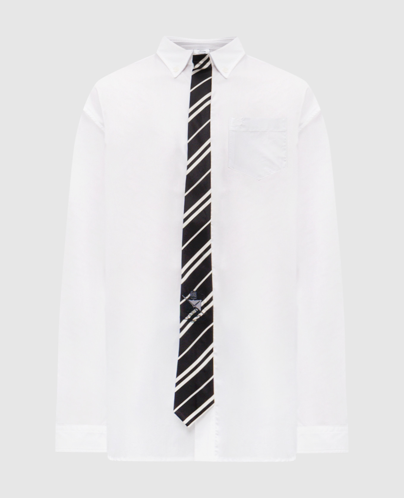 White shirt with applique Vetements