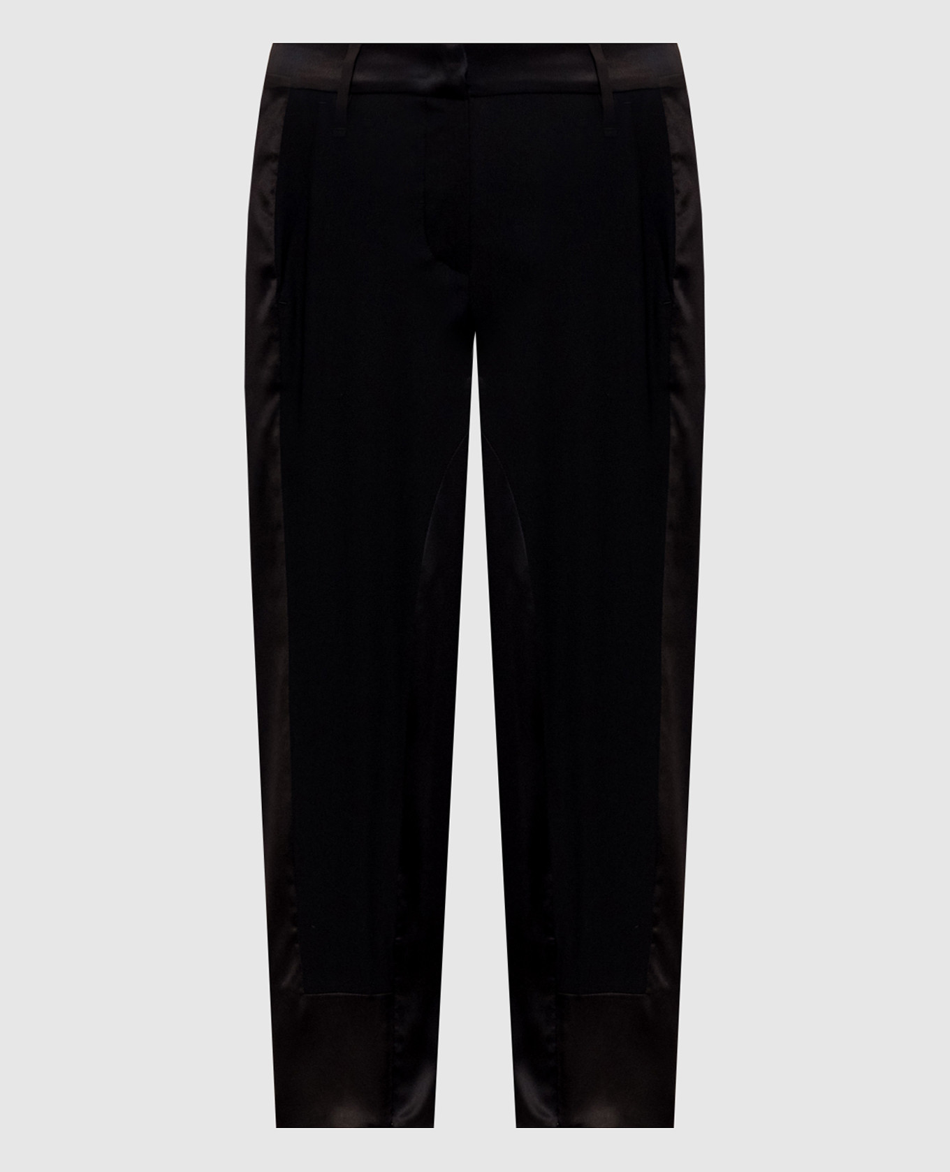 

Black striped silk capris Brunello Cucinelli