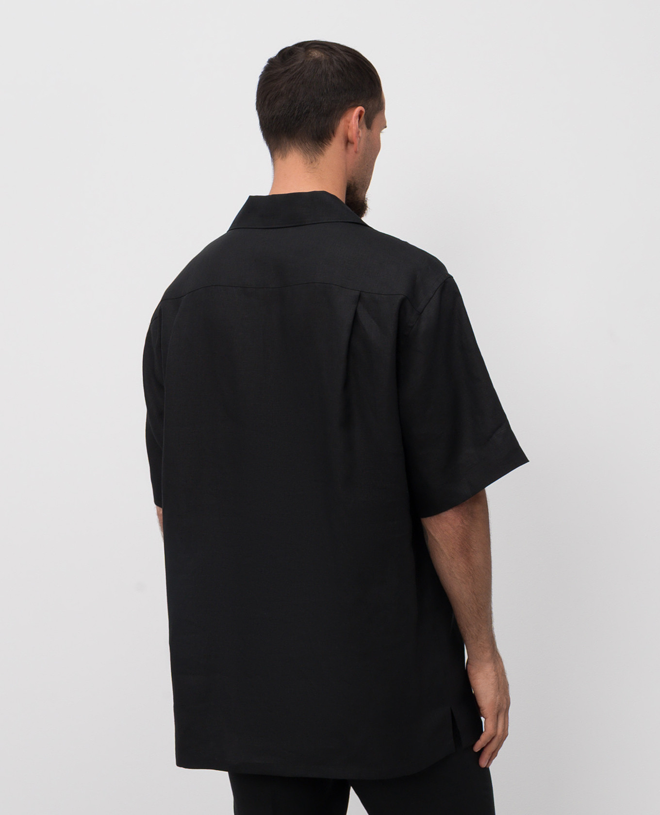 

Black linen shirt Dolce&Gabbana