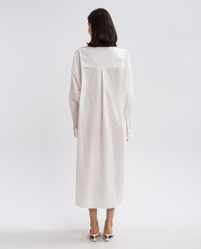 Khaite Wexley white midi dress 5465148