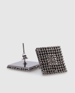 Peserico Gray earrings with a monil chain E35436C0CC373