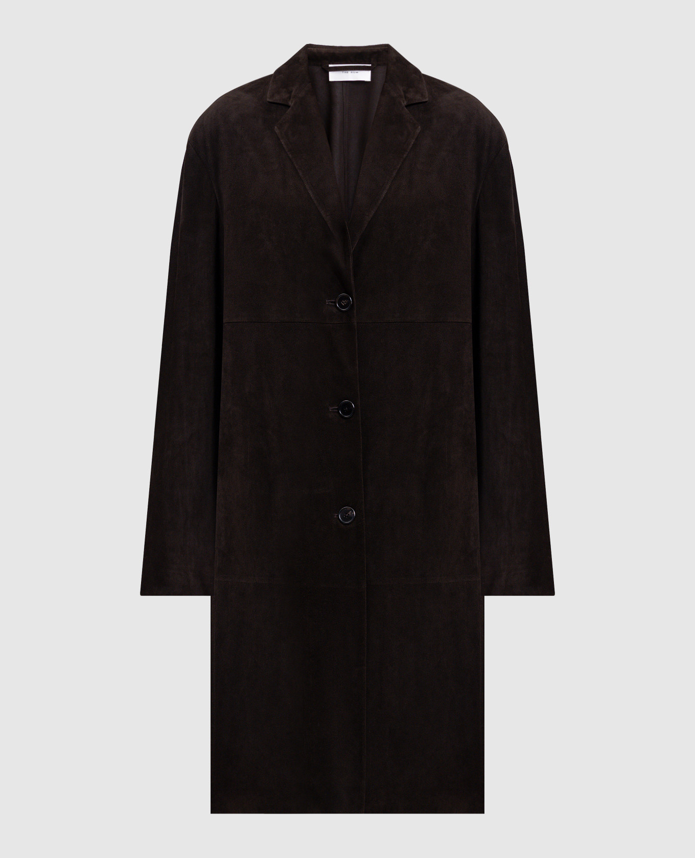 

Brown suede coat Babilonia The Row