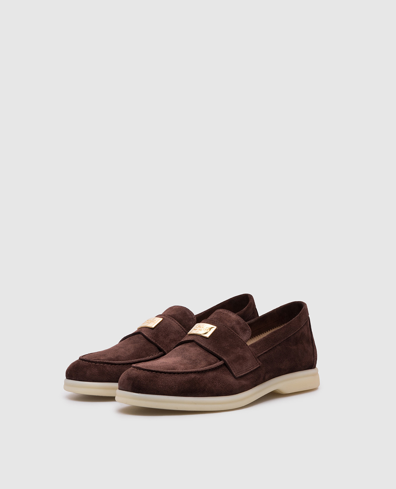 

Brown suede loafers Babe Pay Pls