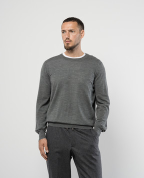 Brunello Cucinelli Gray wool and cashmere jumper M2400100