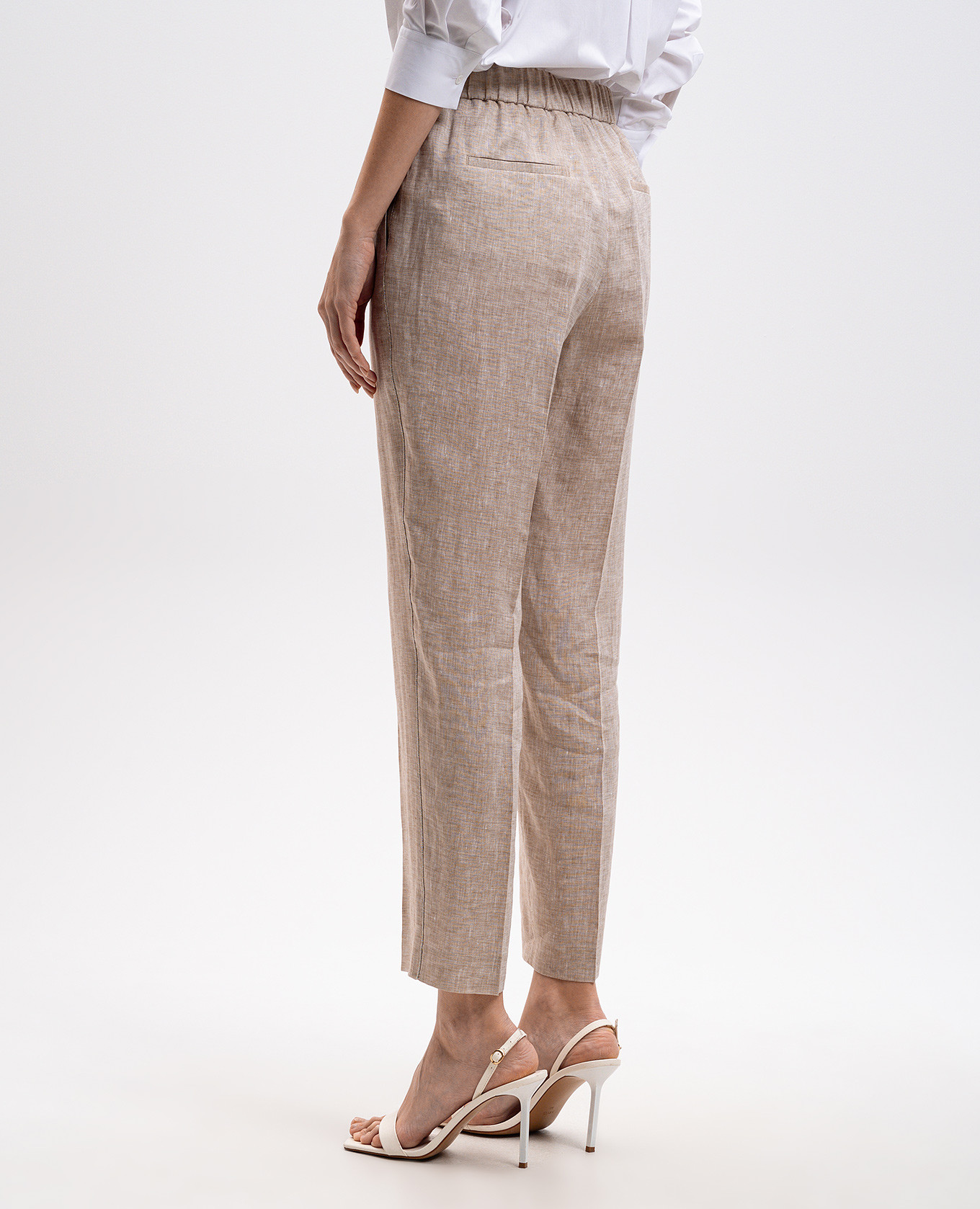 

Beige linen pants Peserico