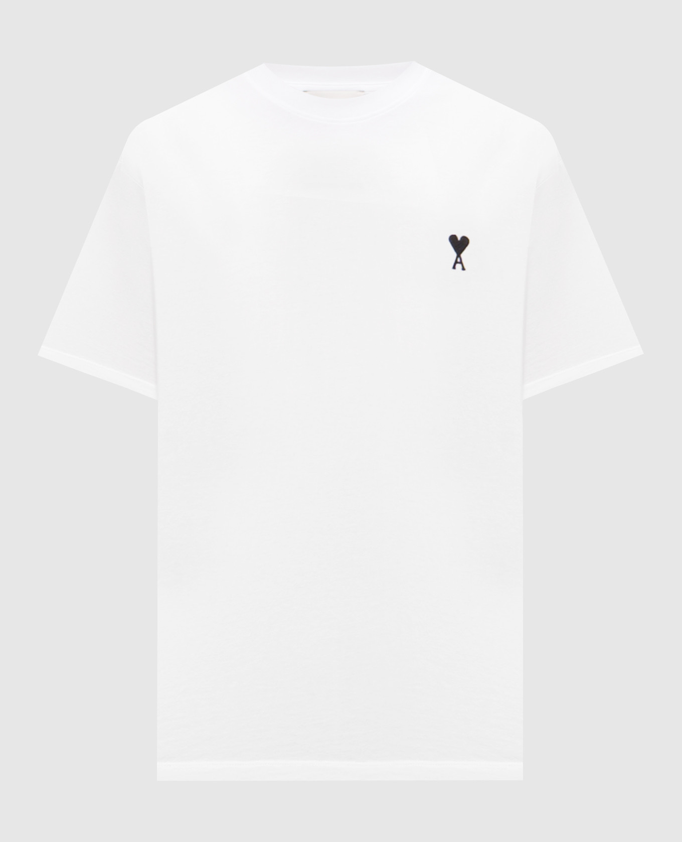White T-shirt with embroidery Ami Paris