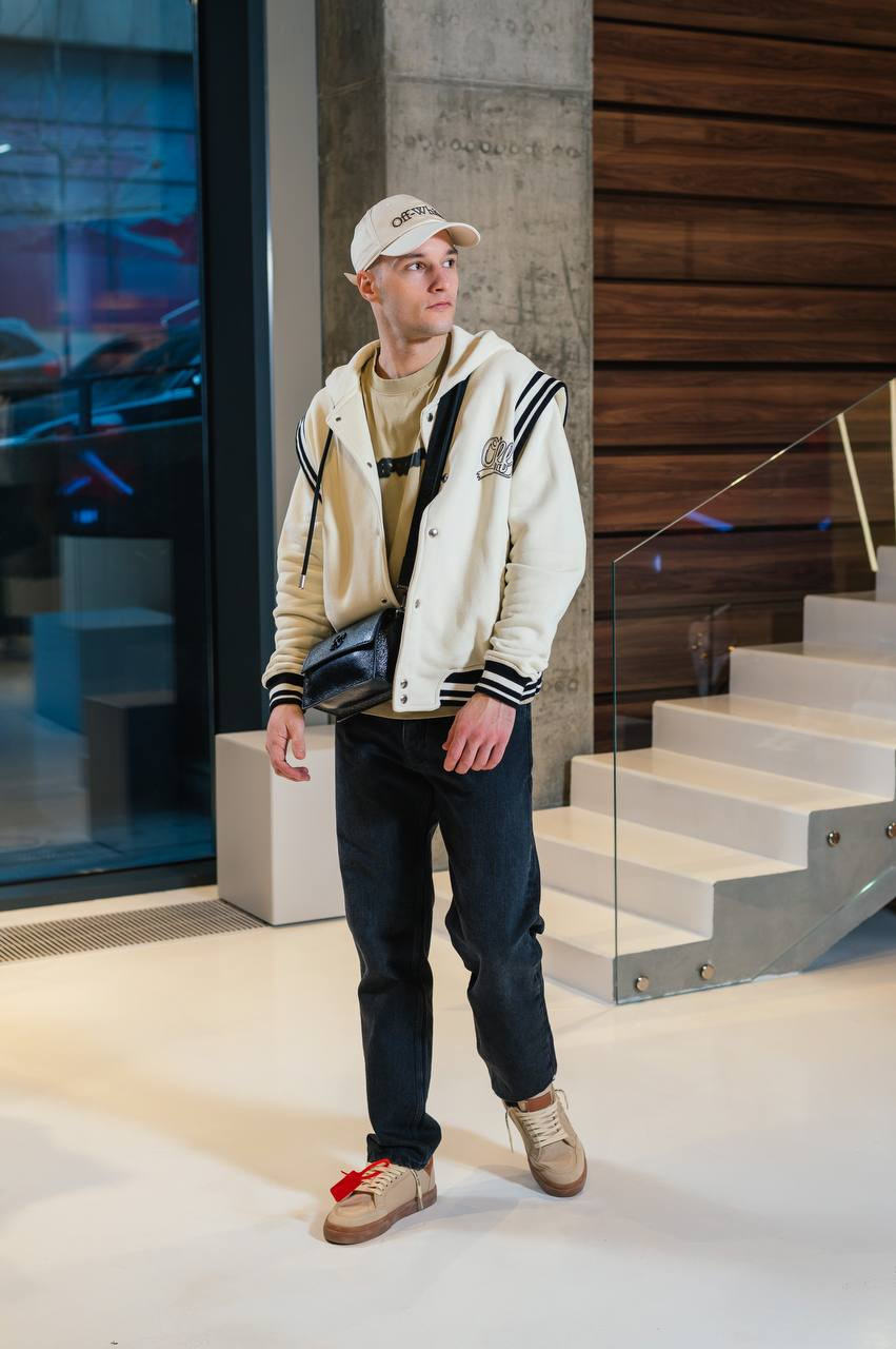 

Beige sports jacket with Arrow embroidery Off-White