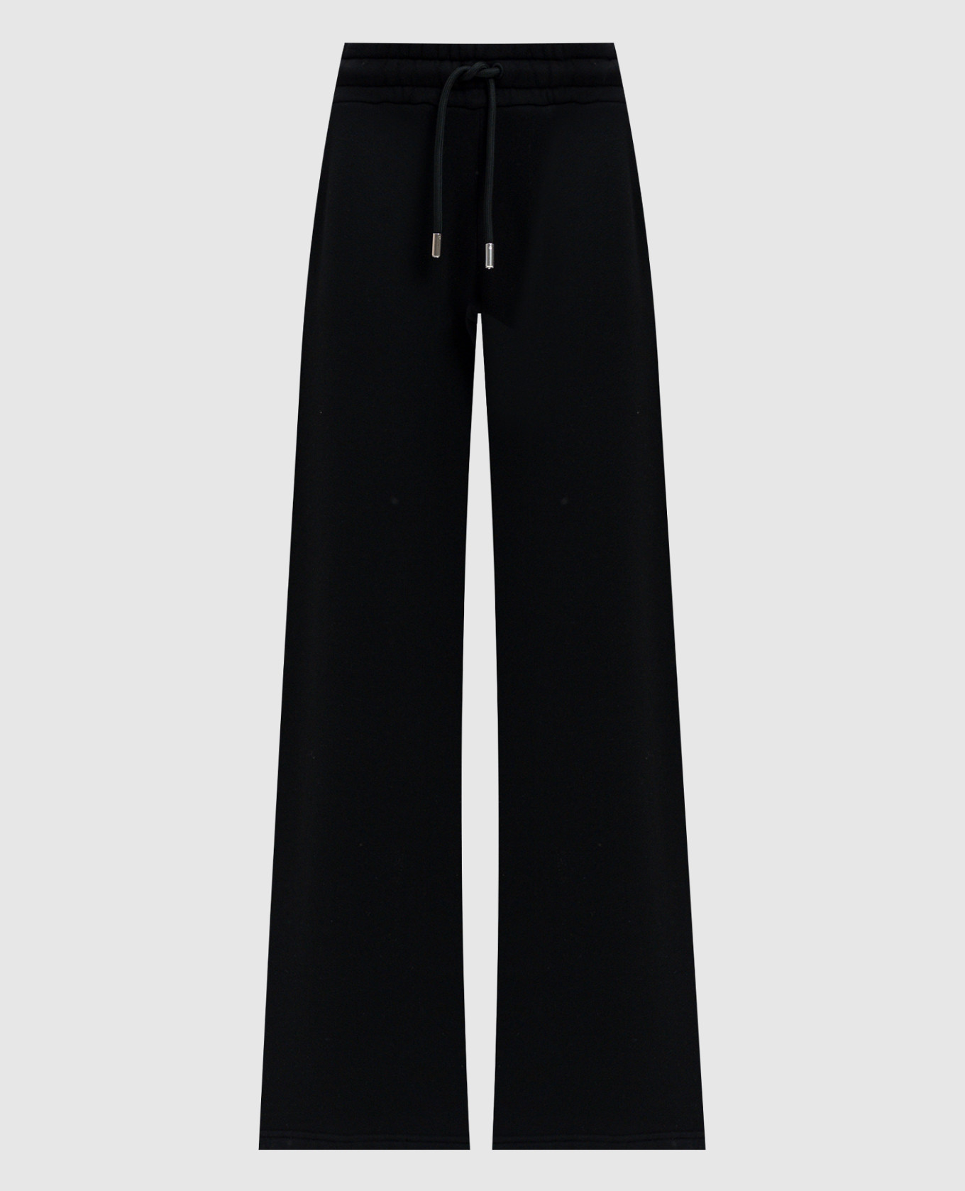Black sweatpants with arrow logo embroidery off-white