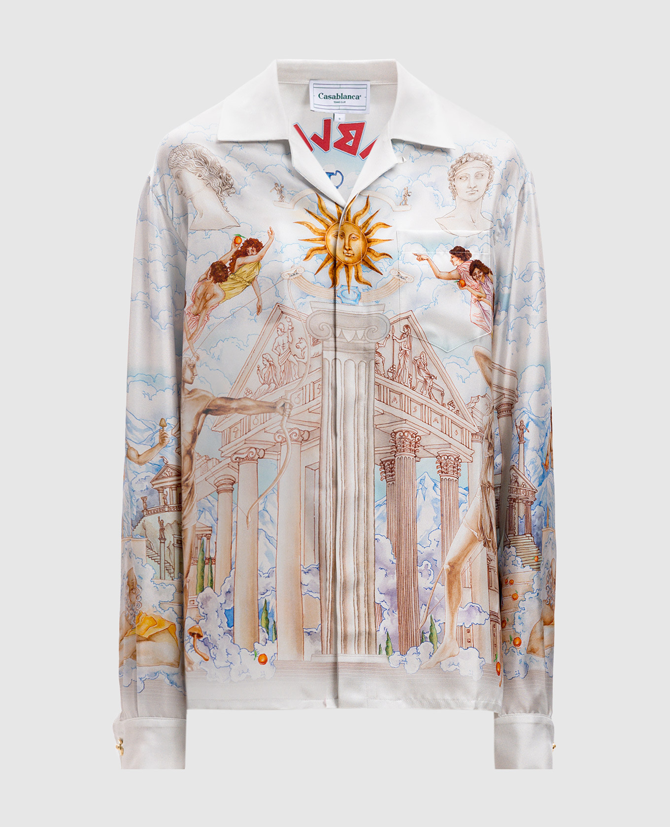 

Le Temple Du Savoir silk blouse Casablanca, White