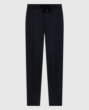 Peserico Blue wool pants R5427402710