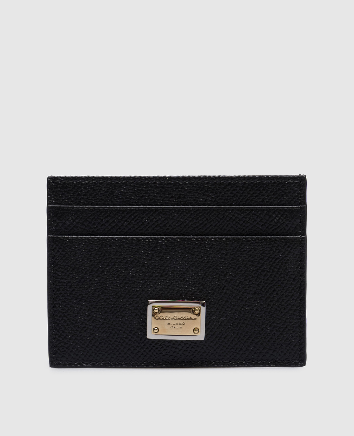 

Black leather cardholder with logo Dolce&Gabbana