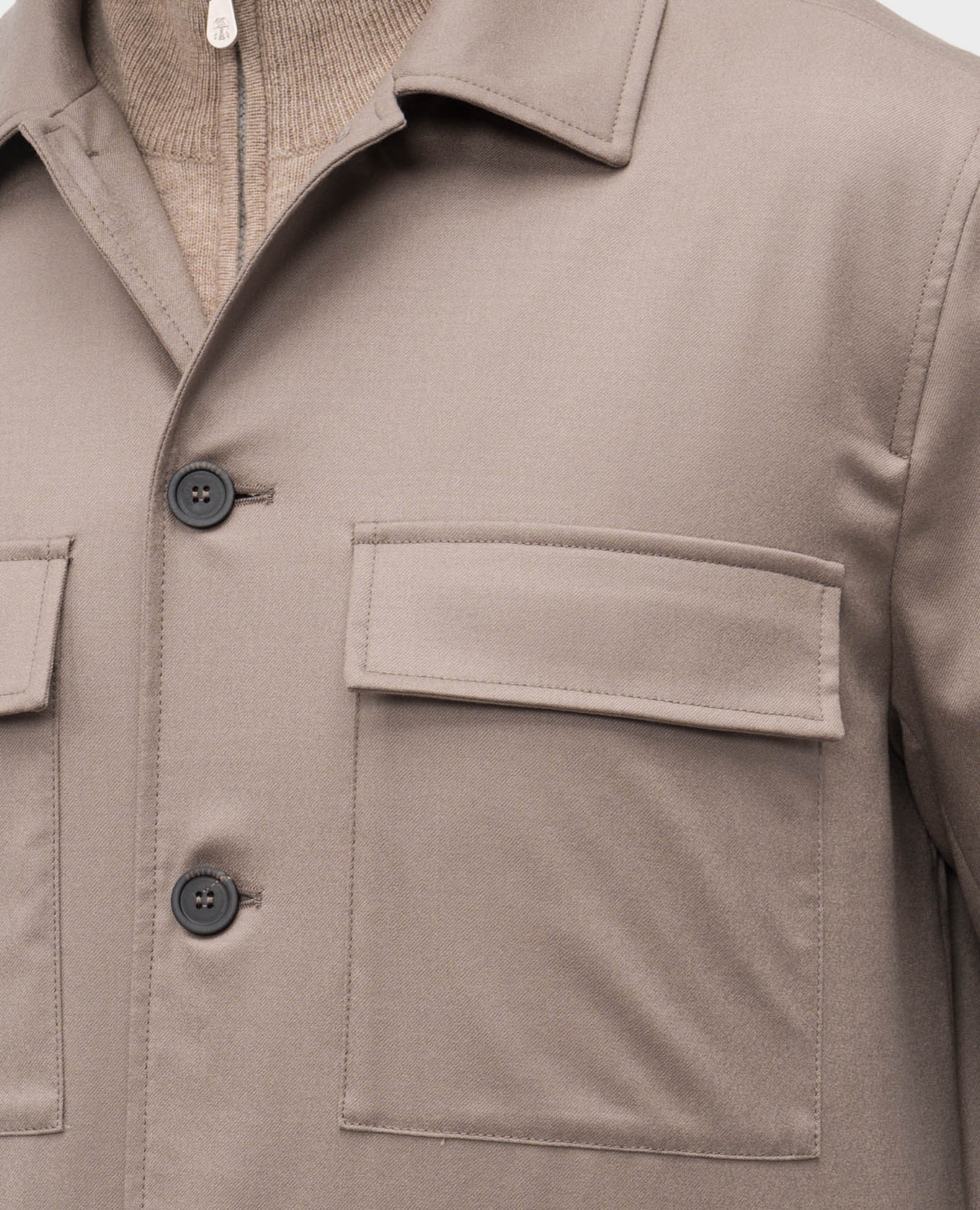 

Beige wool shirt Peserico