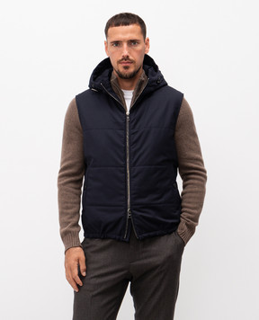 Cashmere&Whiskey Blue woolen vest 6400954300