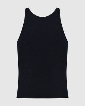 Max Mara Blue Alfeo top with wool ALFEO