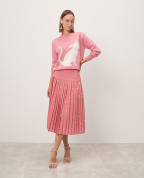 Max Mara Pink pleated skirt GARDA GARDA