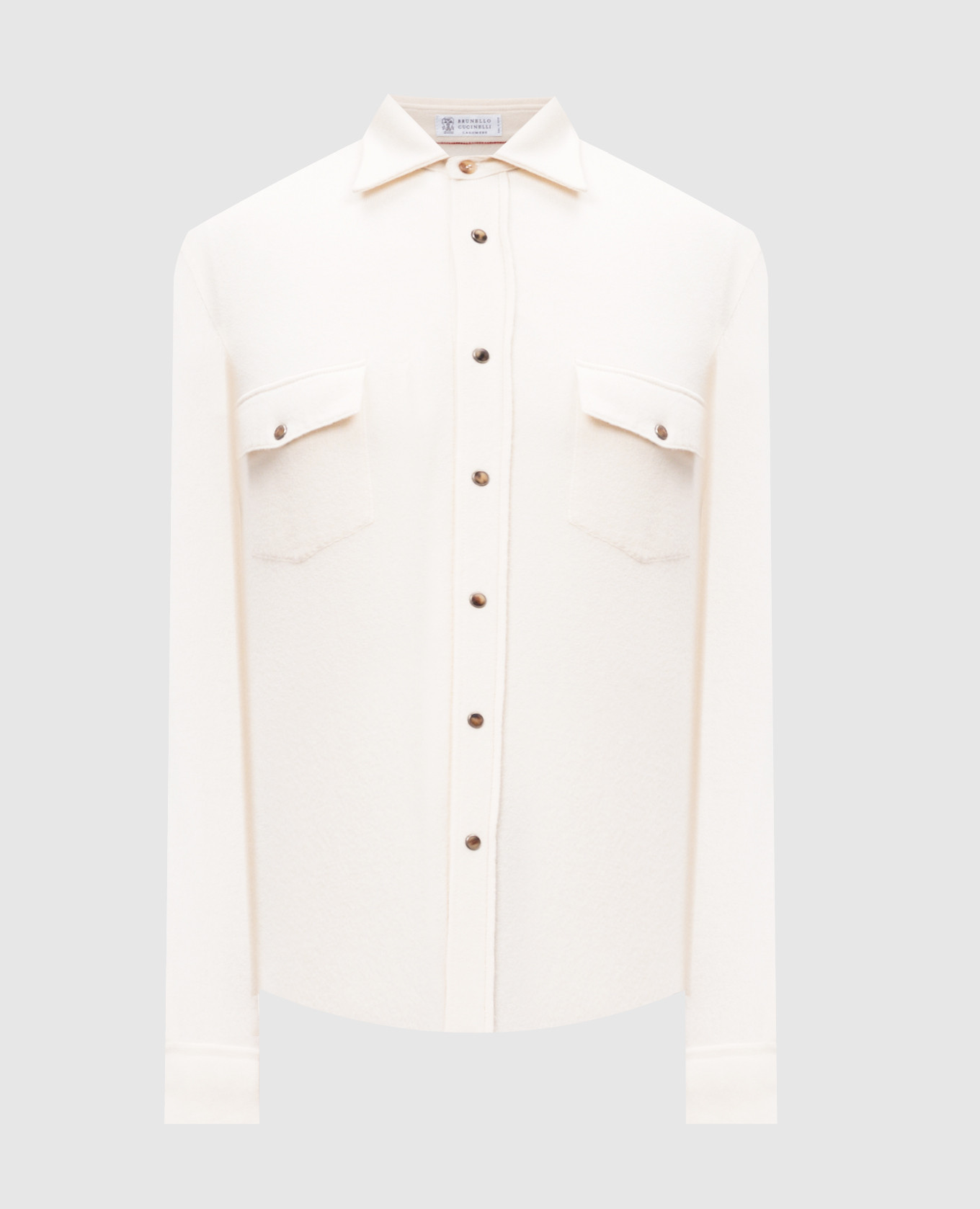 

White shirt made of wool, cashmere and silk Brunello Cucinelli, Белый