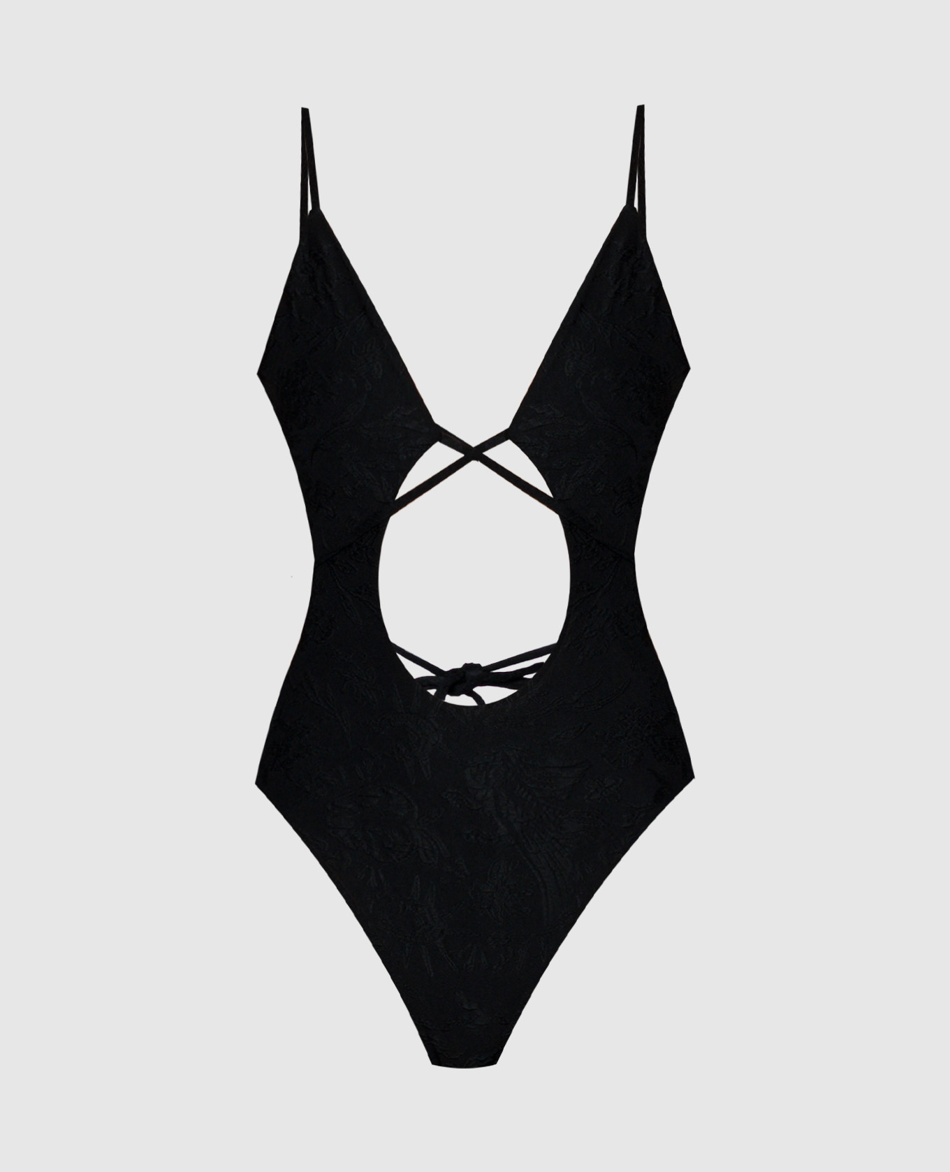 Off-White Black swimsuit with a print