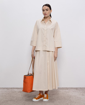 Peserico Beige midi skirt P0564701979