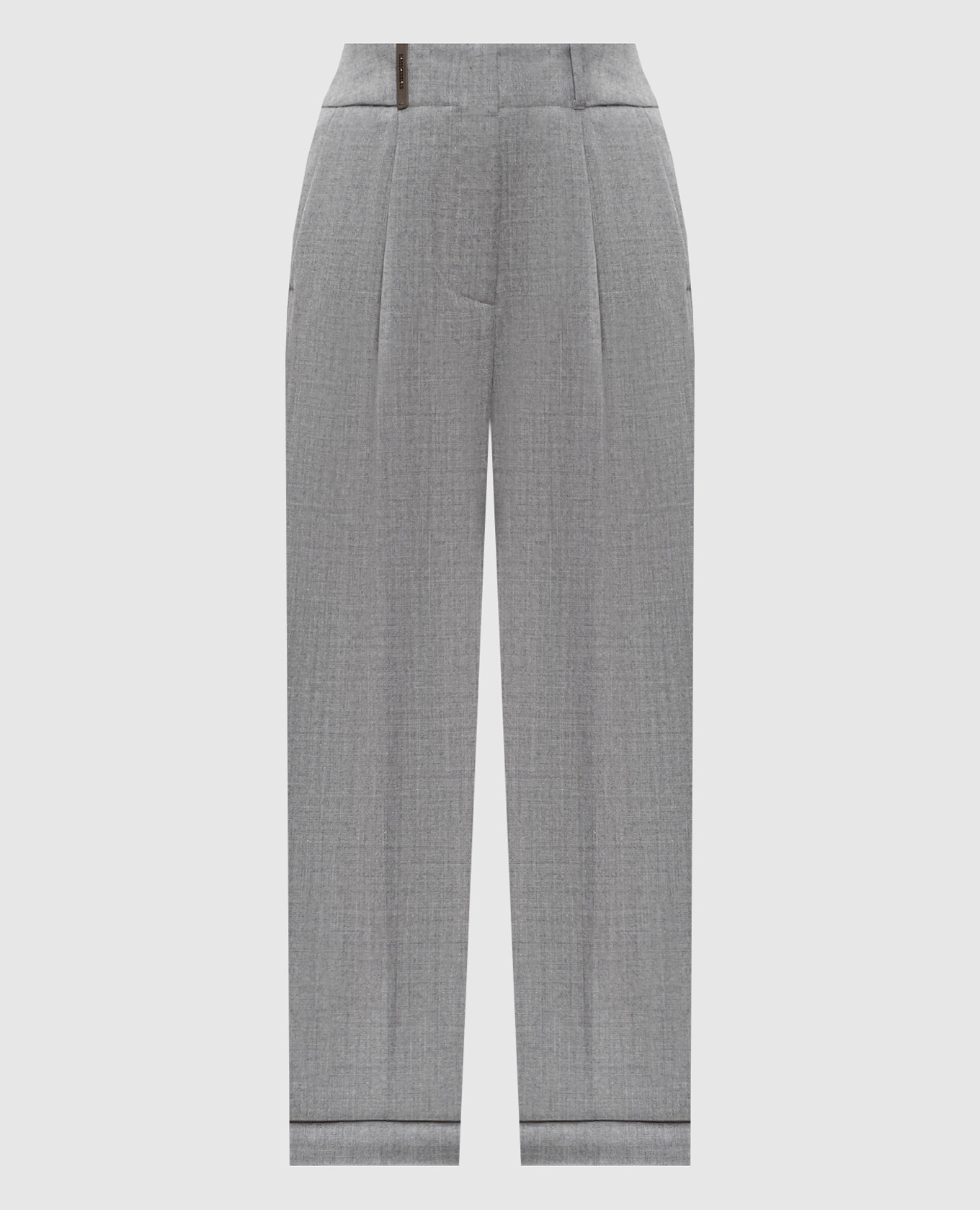 

Gray wool pants with lurex Peserico, Grey
