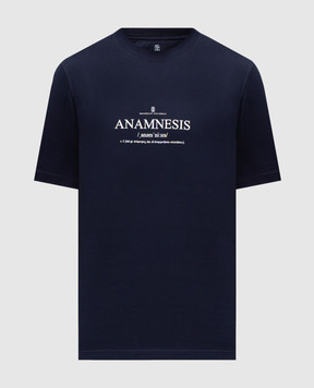Brunello Cucinelli Blue T-shirt with print M0B138495