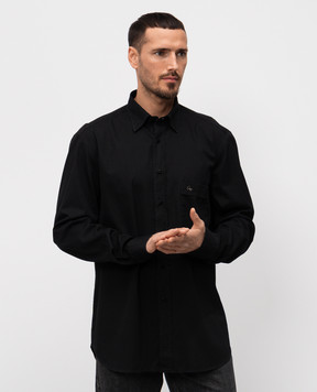 Stefano Ricci Black linen shirt MC007728EX2903