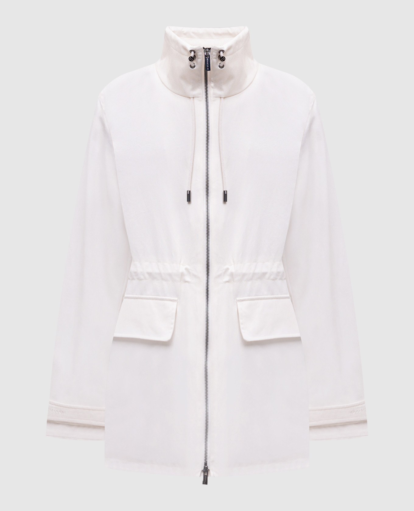

Beige parka with logo embroidery Woolrich