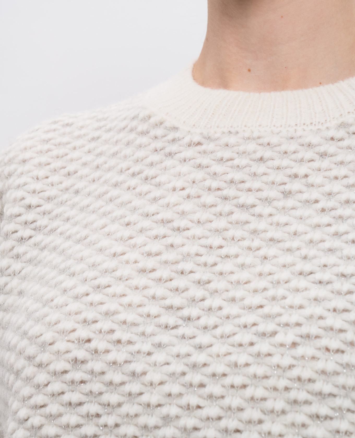 

Beige alpaca wool sweater with lurex Peserico