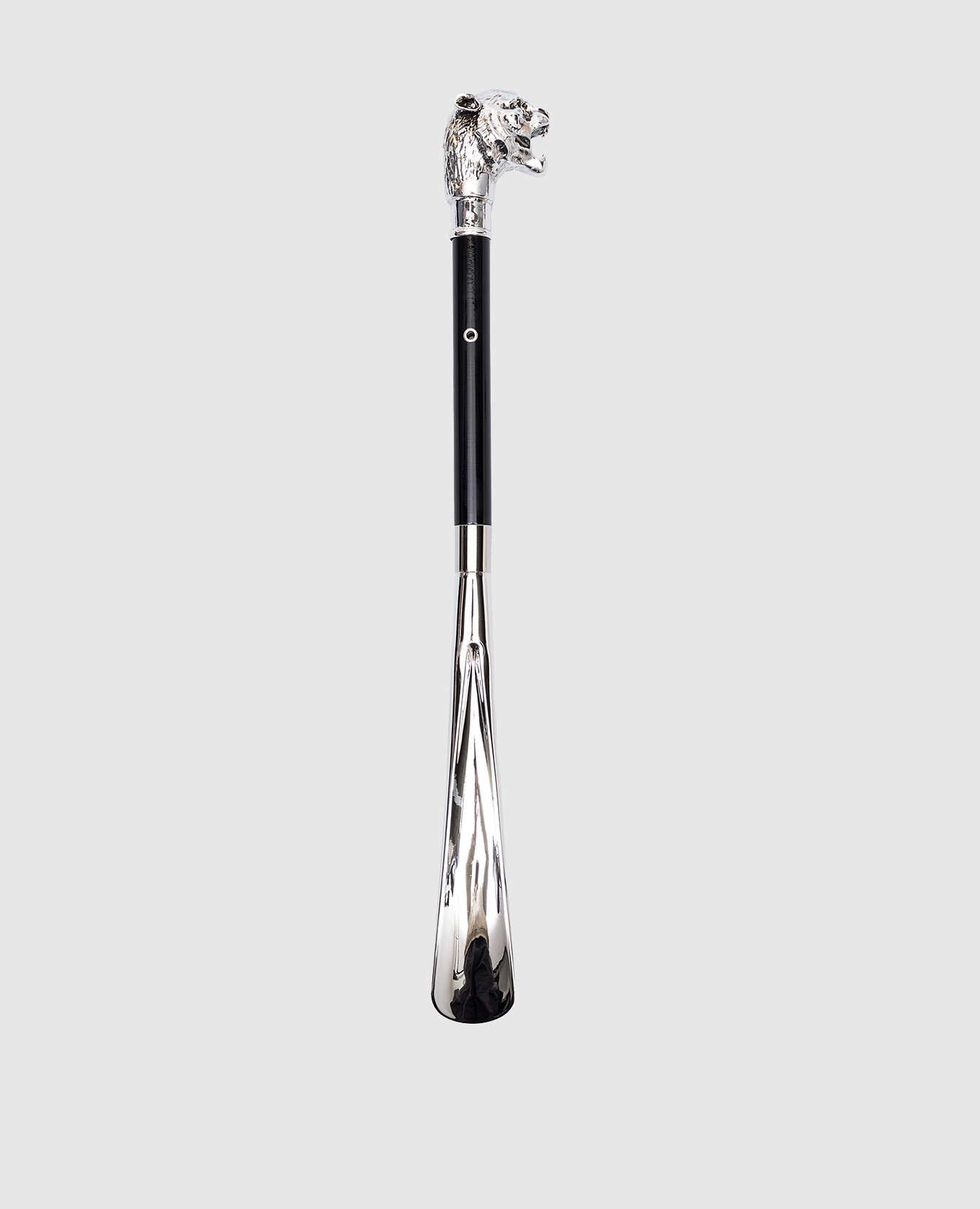 

Black shoehorn with a handle in the form of a tiger's head Pasotti
