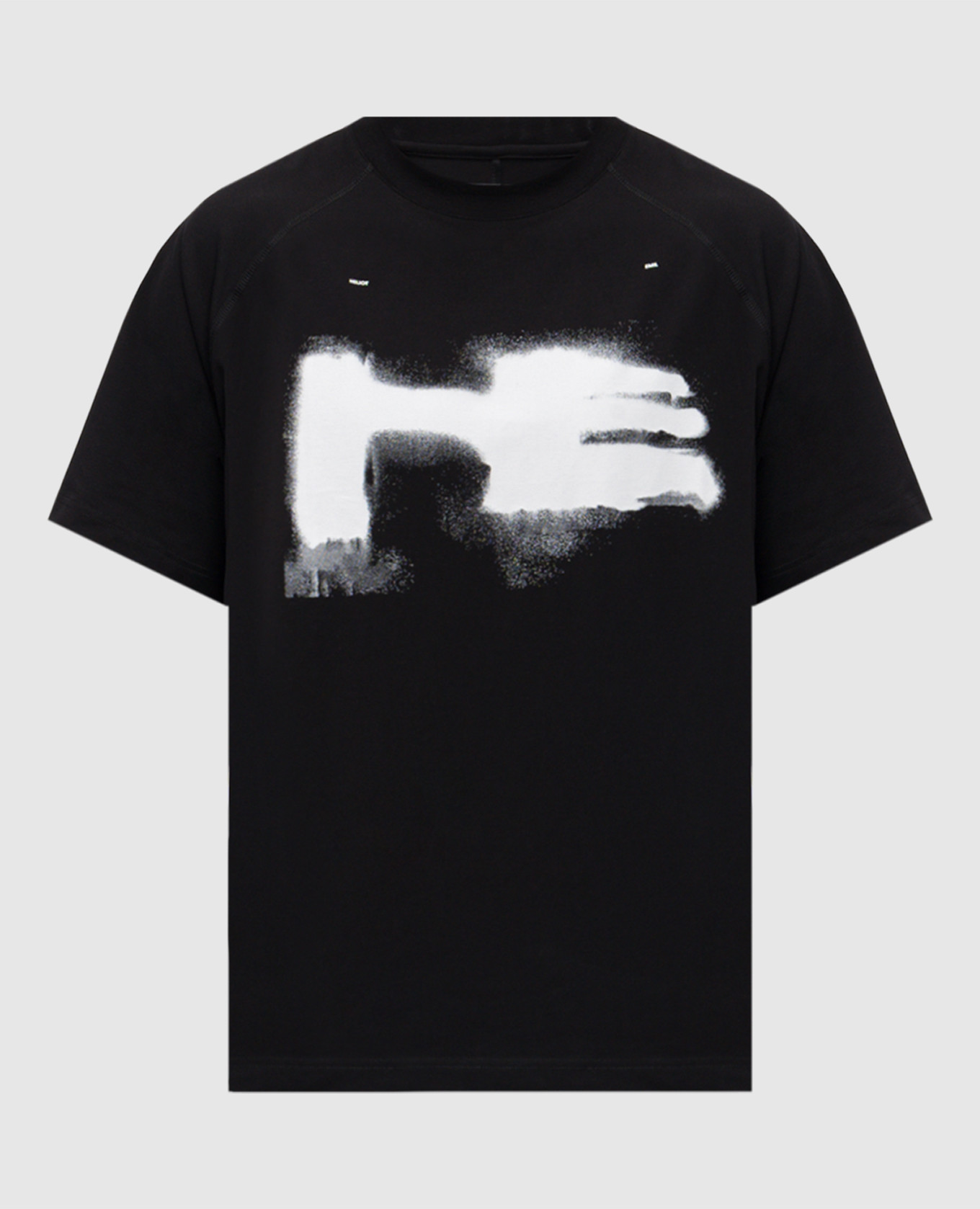 

Xylem Black T-Shirt with Monogram Logo Print Heliot Emil