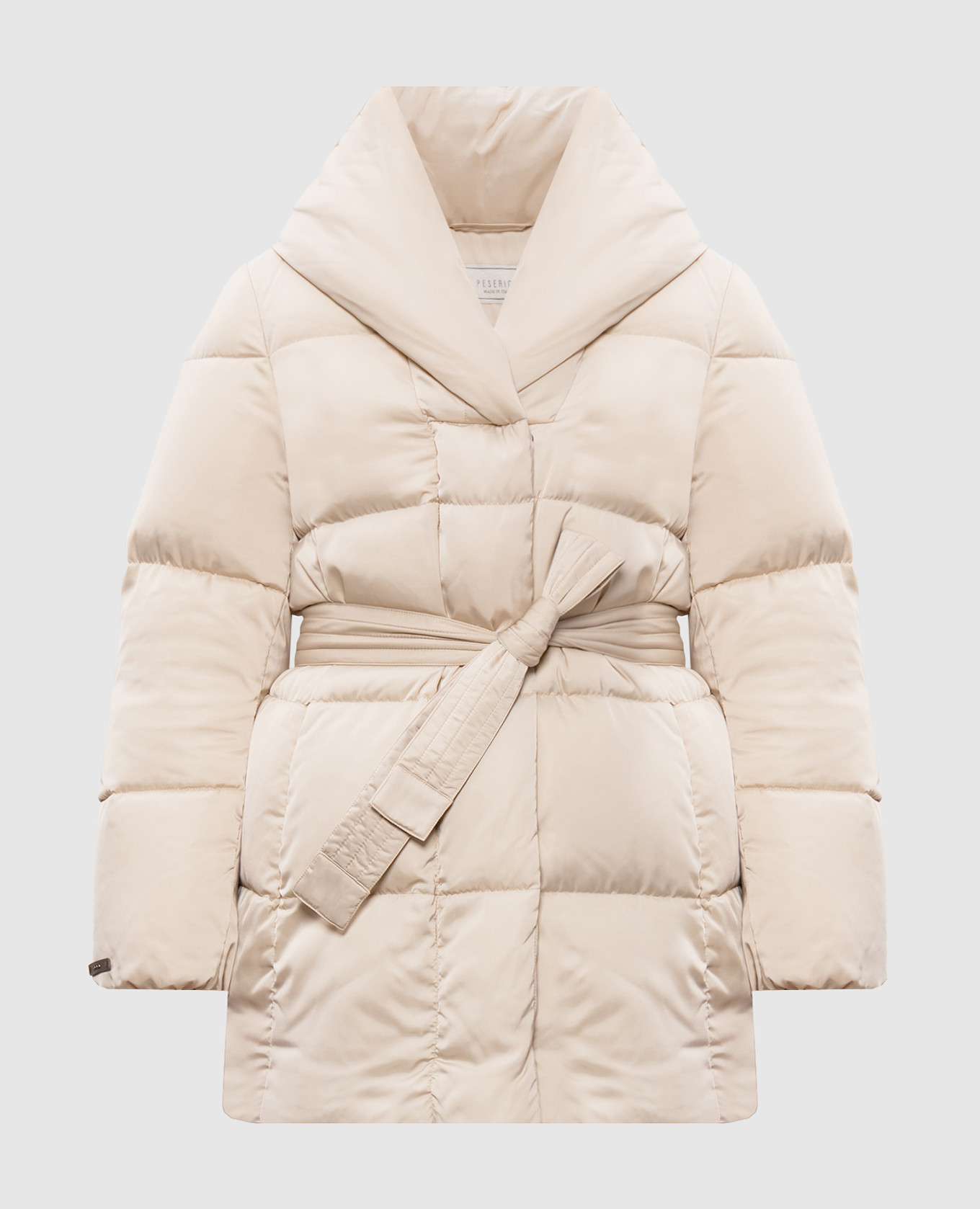 Beige down jacket