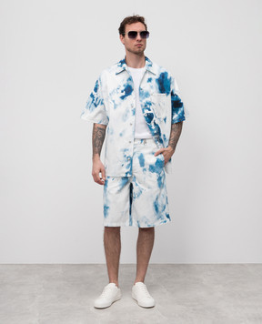 Alexander McQueen White printed shorts 828702QYABP
