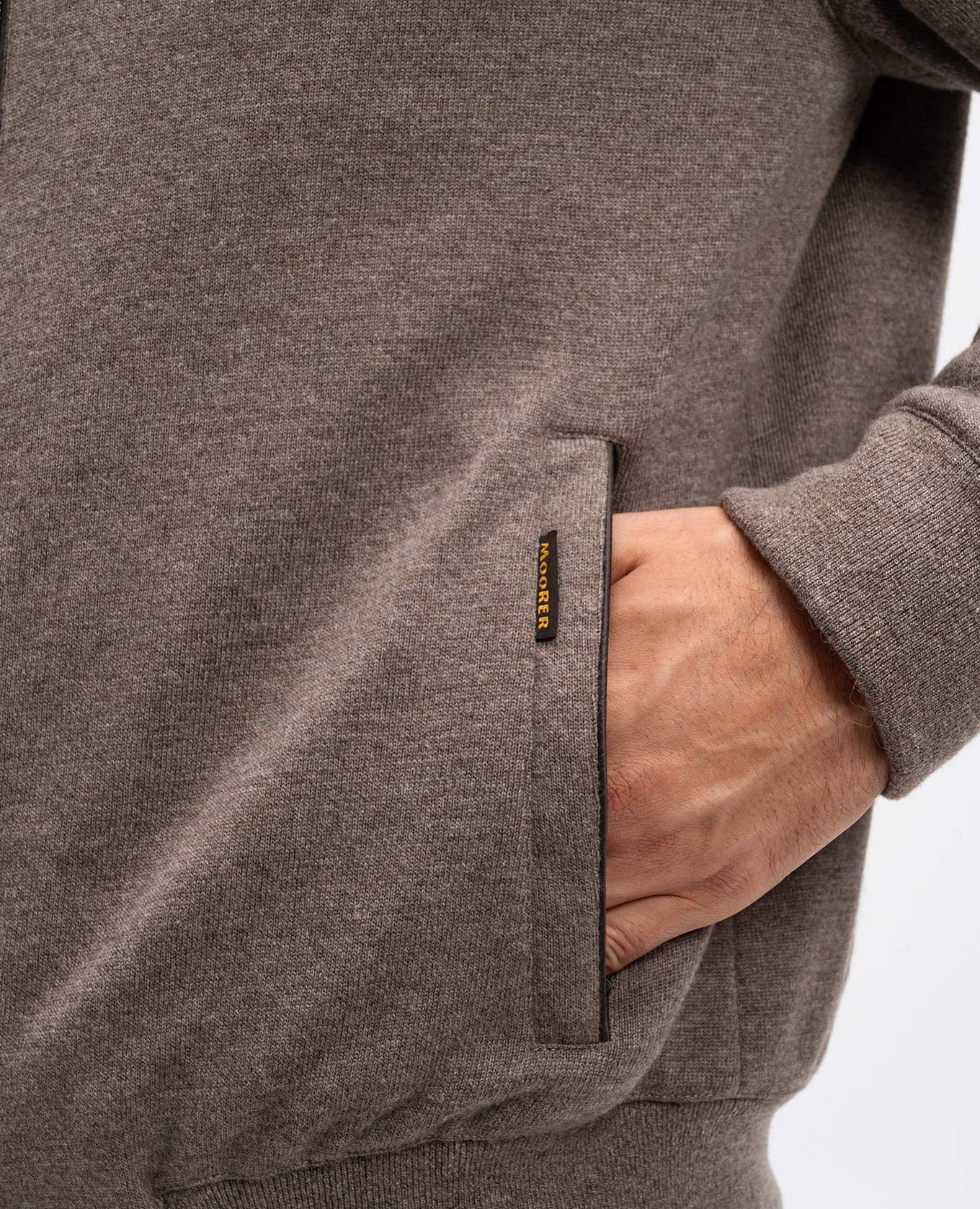 

Brown down jacket BRIGNO made of wool and cashmere MooRER