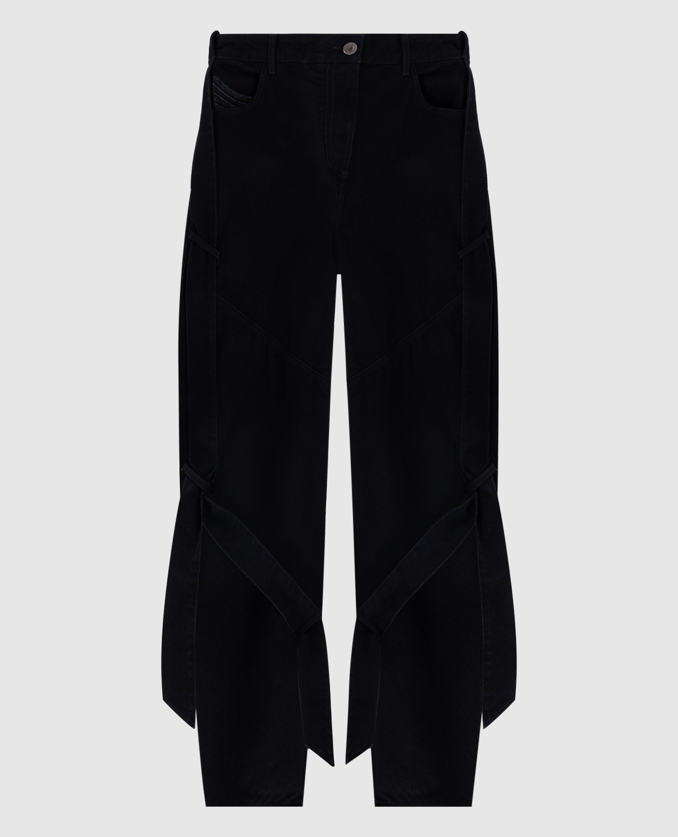 

Black jeans with ribbons The Attico