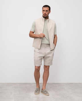 Pini Parma Green linen t-shirt TSHLICOGREE