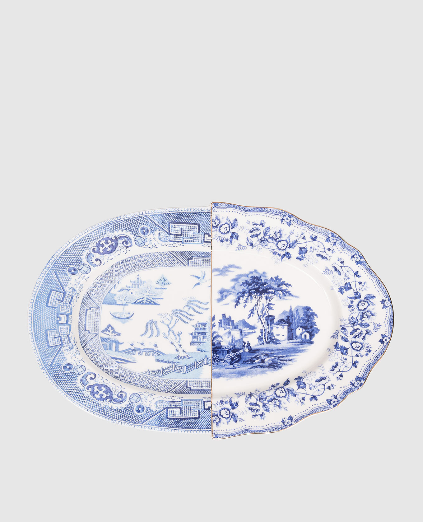 Diomira porcelain plate in print SELETTI