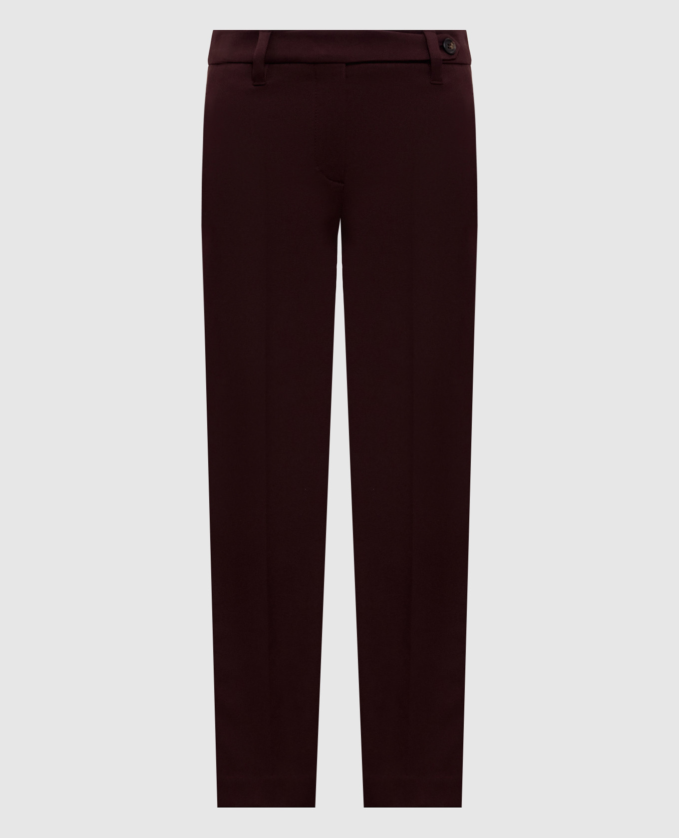 

Burgundy pants with a monil chain Brunello Cucinelli
