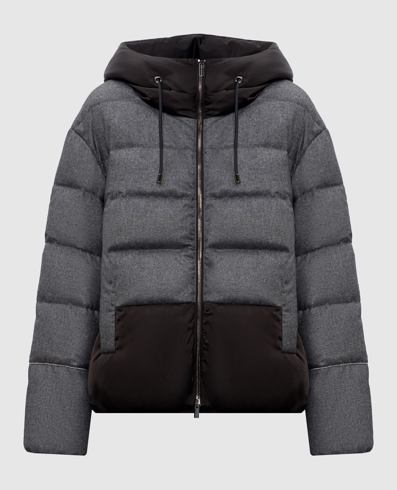 

Gray down jacket with monil chain Peserico, Grey