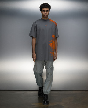 A Cold Wall Gray t-shirt with an abstract print ACWMTS188